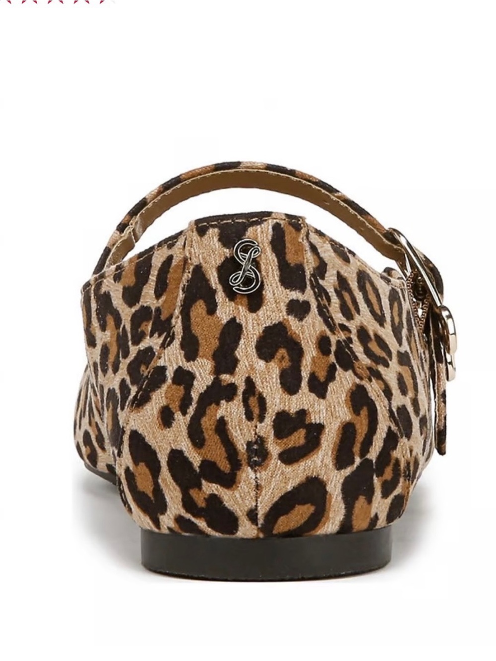 Leopard Print Mary Jane Flats - Tan Brown by Sam & Libby - Picture 5 of 5